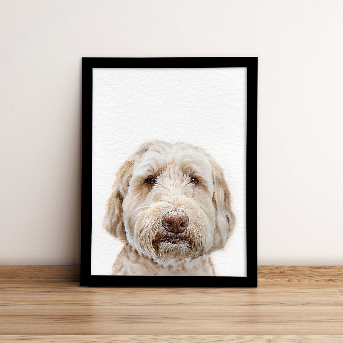 Peekaboo Custom Dog Portrait From Photo HAND Painted Art for Pet Lovers