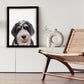 Peekaboo Custom Dog Portrait From Photo HAND Painted Art for Pet Lovers