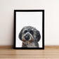 Peekaboo Custom Dog Portrait From Photo HAND Painted Art for Pet Lovers