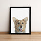 Peekaboo Custom Dog Portrait From Photo HAND Painted Art for Pet Lovers