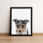 Peekaboo Custom Dog Portrait From Photo HAND Painted Art for Pet Lovers