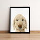 Peekaboo Custom Dog Portrait From Photo HAND Painted Art for Pet Lovers
