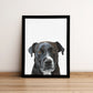 Peekaboo Custom Dog Portrait From Photo HAND Painted Art for Pet Lovers