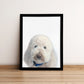 Peekaboo Custom Dog Portrait From Photo HAND Painted Art for Pet Lovers