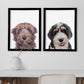 Peekaboo Custom Dog Portrait From Photo HAND Painted Art for Pet Lovers