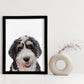 Peekaboo Custom Dog Portrait From Photo HAND Painted Art for Pet Lovers