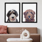 Peekaboo Custom Dog Portrait From Photo HAND Painted Art for Pet Lovers